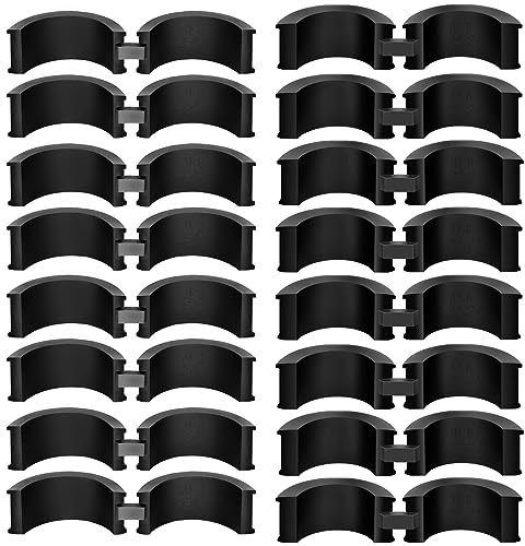 TiciKim 16 Pcs Bicycle Handlebar Rubber Gasket Fits 22.2/25.4 to 31.8 mm Bike Handlebar Extender Anti-Vibration Non-Slip Lightweight Durable Handlebar Stem Shim Spacer Adapters
