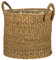 Scheurich Seegras 33, Korbgefäß/Korb-Pflanzgefäß/Korbtopf mit Griffen aus Seegras Farbe: Nut, 35 cm Durchmesser, 31 cm hoch, 26,9 l Vol.