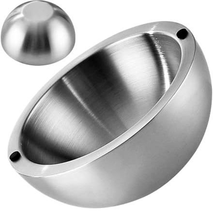 Genérico Bol Enfriador Para Salsas | Bol De Acero Inoxidable Para Fiestas Y Eventos - Recipiente Termico Doble Pared Para Salsas Condimentos Buffet Pescado Fruta Ensalada De Camarones Eventos