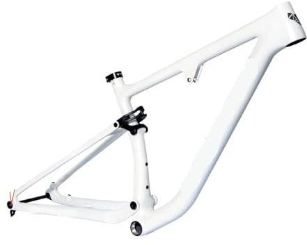 Générique Arrivée Compatible avec Le Cadre VTT Tout Suspendu en Carbone Trifox Trail Pro léger(White,19 inch (176-190cm))
