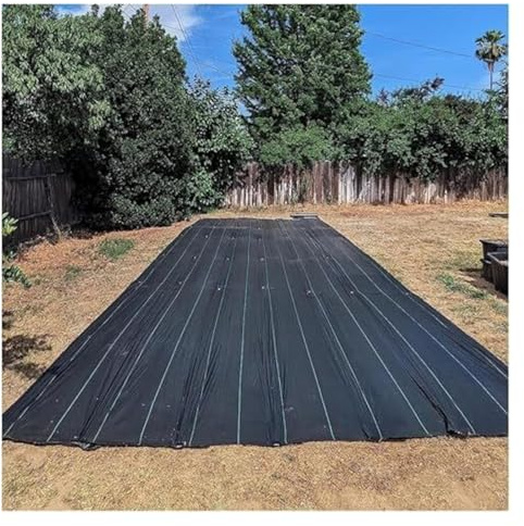 WENYAZIGUO Membrana antihierbas, Tela geotextil for Control de malezas for Jardines 0.9-1.2mx 15-91m(0.9x15m/3x50ft)