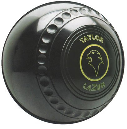 Taylor Lazer Progrip Slim Profile Black Heavy Indoor Short Mat Bowls - Pair - Size 0