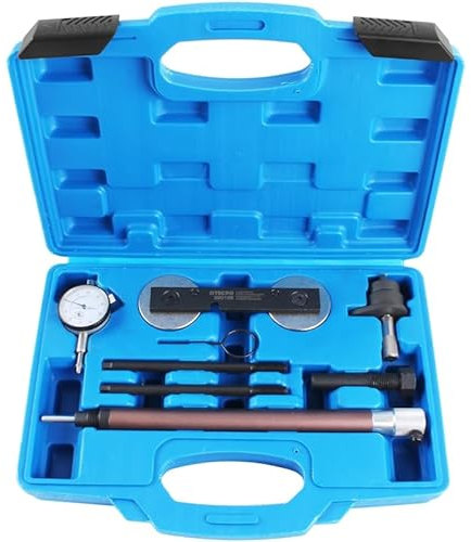 TECPO Set di attrezzi di regolazione del motore, VAG 1.2 1.4 1.6 FSI TSI TFSI, adatto per Audi, VW, Seat, Skoda, albero a camme, con misuratore, OEM T10171 T10340 T10414, cambio catena di controllo