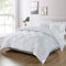 WAVVE Couette Tempérée 300GSM en Microfibre, Édredon Lit 1 Personne 140x200 cm, Toutes 4 Saisons et Hiver pour Lit 90x190, Chaud Épais Garnissage 300g/m², 140 x 200 Blanc