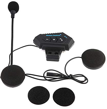 Bluetooth Headset, BT 4.1 Motorcycle Kopfhörer Helmet Headset Wireless Freisprech Telefon Mic Motorrad Intercom Headset Helm für Lautsprecher Freisprechen, Musikanrufsteuerung
