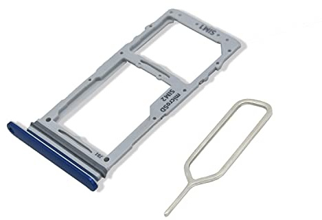 Eonpam SIM Kartenrahmen für (Samsung Galaxy S10 Lite) Original Qualität Ersatz Karten rahmen Inkl SIM Kartenschlitz Pin (Blau)