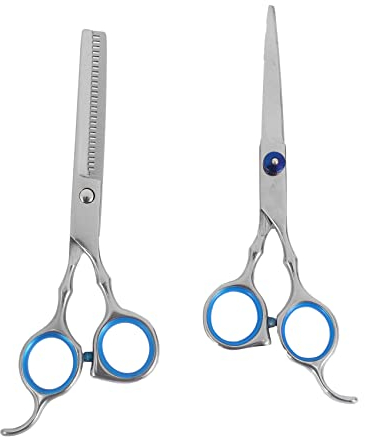 TsoLay Forbici da parrucchiere, strumenti professionali di taglio dei capelli forbici set parrucchiere, taglio dei capelli famiglia e sfoltire set di forbici