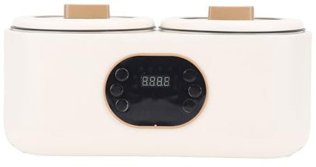 Cuociriso Elettrico Doppio, Pentola Multifunzione con 2 Pentole Interne Pannello Touch per Zuppa Calda