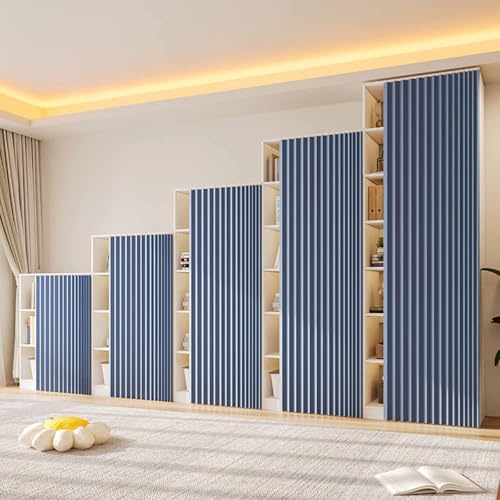HLTQL Meuble Cuisine Rideau Coulissant Rideau pour Meuble Bas De Cuisine Rideau sous Evier Cuisine avec Tringle Rideau Armoire Auto Adhesif(#2,W50xH70cm)