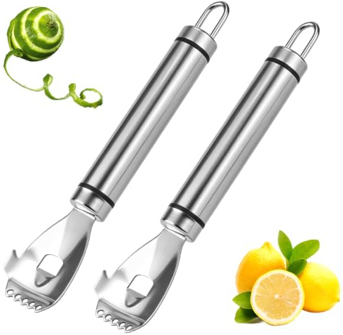 2PCS Zesteur de Citron, Éplucheurs de Citron