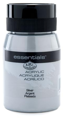 Royal & Langnickel Essentials Peinture Acrylique Argent 500 ml