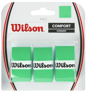 Wilson Pro Tennis Racket Overgrip - 3 Pack, Green
