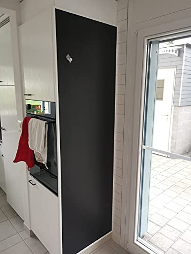 Tafelfolie magnetisch & selbstklebend | 60cm | 15 Größen l schwarz l Kreidetafel l Wandtafel Magnet Tafel l inkl. Kreidestift + 10 Magnete (60x250cm)