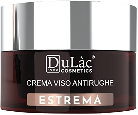 Dulàc - Crema Viso Antirughe ESTREMA - Acido Ialuronico, Peptidi Antiage, Vitamine C + E, Proteine della Seta, Principi Attivi Rimpolpanti e Rassodanti che Stimolano la Produzione di Collagene