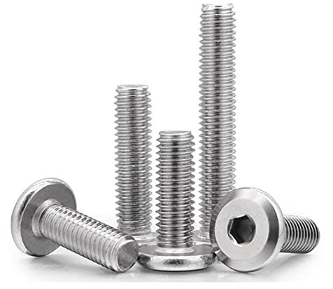 Hardware-Befestigungs-Ersatzschrauben 10 teile/los 304 Edelstahl Große Flache Sechskant Innensechskant Innensechskantschraube M3 M4 M5 M6 M8 Möbelschraube Verbindungsschraube