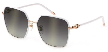 Furla Unisex SFU693V Sunglasses, Total Shiny Rose Gold, 58
