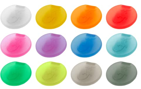 LURCH 210229 Glasmarkierer–Clip Set aus 12 farbigen Clips zum Markieren von Gläsern, klein, 12 Farben