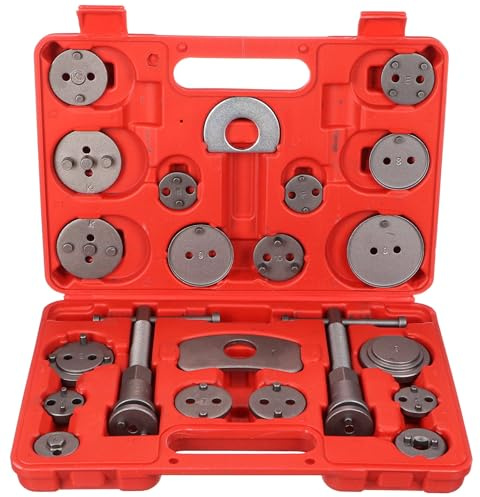 SIXTOL Mechanic Brake Set 22 | Juego de reposicionador de pistones de Freno 22 pzs | Reposicionar el pistón de Freno al Cambiar los Discos | Las Zapatas o Las Pastillas de Freno