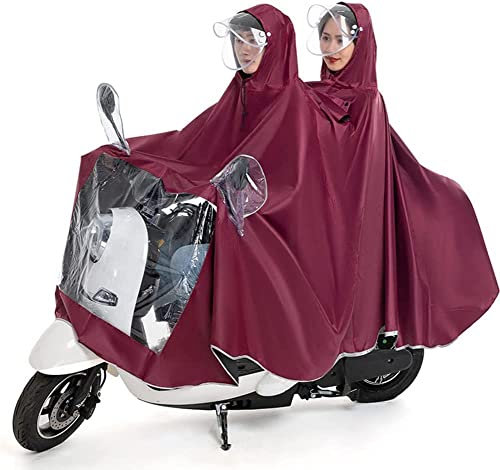 Regenmantel für Elektrofahrräder, Regenponcho-Abdeckung für Motorroller, Roller, Motorrad, Regenponcho, Regenmantel-Abdeckung mit Spiegelschlitzen, für Herren und Damen, Radfahren, Regenmantel, doppe