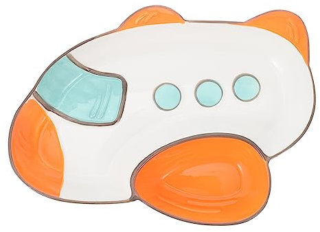 Abaodam Assiette De Service Avion Assiette Céramique Pour Garçon Fille Plat à Repas Céramique