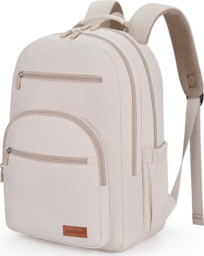 MOCOCITO Zaino Donna Porta PC 15.6 Pollici,Grande Zaino da Viaggio Capiente 27L Antifurto Backpack Notebook School Bag Elegante per Ragazze Studenti Zaini Laptop,Lavoro, Università, Ufficio