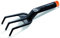 Fiskars 1001600 Griffe Bi-Matière Solid Noir