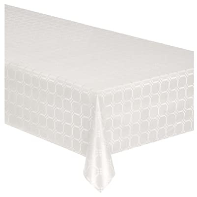 Nappe en rouleau papier damassé blanche 6 m x 120 cm - Blanc - Taille Unique