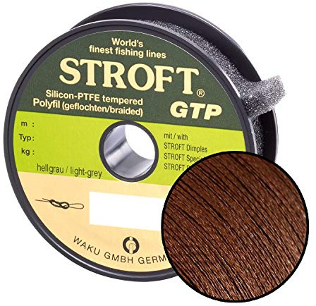 WAKU Schnur STROFT GTP Typ R Geflochtene 100m Dunkelbraun R3-0,20mm-7kg