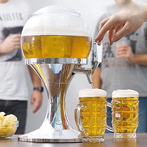 CELLUSTOP Distributeur de Bière réfrigéré avec Glaçon avec Robinet - Machine à jus de Fruit - Soda Boisson Cocktail - Soirées, Fêtes Réceptions - sans BPA