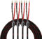 Lautsprecherkabel Bananenstecker Lautsprecher, 1 Paar HiFi OFC Braid Lautsprecher Kabel mit Bananenstecker zu Bananenstecker für Lautsprecher Verstärker Home Theater Konzerte, KTV. (4m)