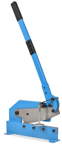Gecheer Handhebelschere 300mm,Hebelschere Hebelblechschere,Metallschere,Schlagschere Gehärteter Blech Schere Mit 2 unteren Befestigungsplatten Gehärteter Stahl Blau