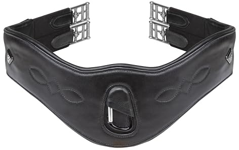 Shires Lusso Anatomical Girth (Black, 40)