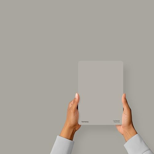 Hemway French Grey Peel & Stick Sample Exterior Paint | A5 Accurate Colour Swatch, Mess-Free Alternative to Paint Tester Pots, Easy To Use, Eco-friendly, for House, Shed, Wall, Fence