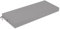 PRIMEPATIO Cojín para banco para exteriores, cómodo cojín de espuma para banco, resistente al agua, con cintas, acolchado grueso para muebles de jardín, 140 x 40 cm, gris claro