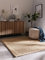 benuta Greta Tapis en sisal pur - 100 % sisal - Carré et style : bordure, uni, nature, salon scandinave - Facile d'entretien pour le salon, la chambre à coucher, crème, 200 x 200 cm