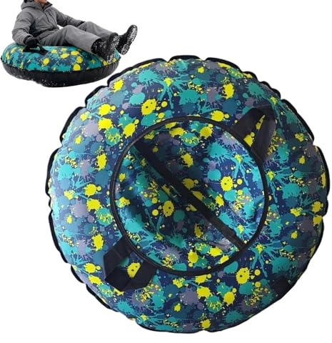 Trineo de nieve de 104 cm con asas inflables de PVC, para adultos, para piscina, invierno, exteriores, adultos, niños, césped, senderismo