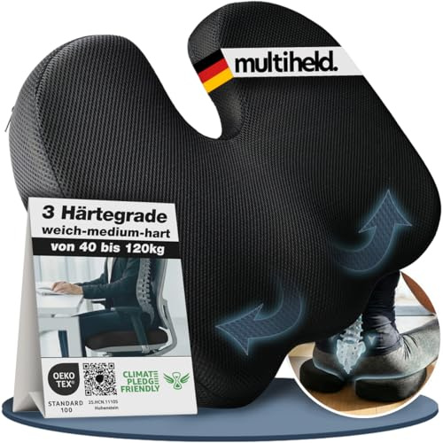 multiheld Sitzkissen orthopädisch Memory Foam – Medium 60–90 kg