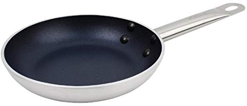 Vogue Aluminium Non-Stick Teflon Induction Frying Pan 20cm - Silver All Hobs Compatible Including Induction CB899