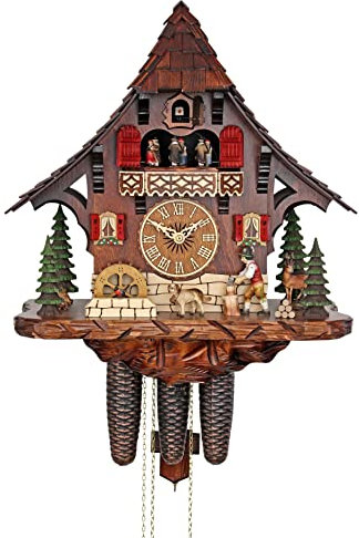 HerrZeit by Adolf Herr Cuckoo Clock - The Busy Wood Chopper AH 446/1 8TMT