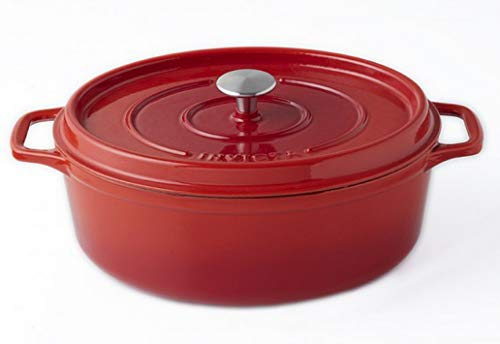 Invicta 403310 Cocotte Ovale - 31 cm - Fonte Emaillée - Rubis