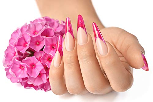 50 Terminkarten Nagelstudio Hand Blume Pink Termin-Karte