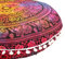 CRAFT KALA 81.3 cm Boho großes, rundes Bohemian-Bodenkissen, Pouf-Bezug, übergroßes Mandala-Meditationsraumkissen für Erwachsene, große Sitzkissen, Tipi, Lesesespielzimmer (Multi-Elefant)