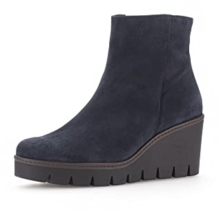 Gabor Utopia Womens Chunky Wedge Heel Ankle Boots 35.5 Ante Marino