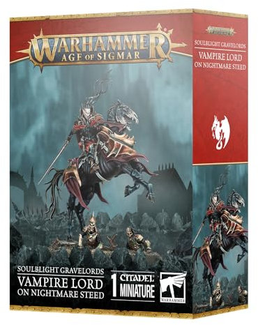 Warhammer+AoS+-+Soulblight+Gravelords+Seigneur+Vampire+sur+Coursier%2FCauchemar
