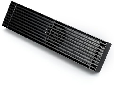 SWHC Canaleta De Ducha 30 Cm,Desagüe De Ducha con Sifón Acero Inoxidable, Antiolores Y Filtro De Pelo,Drenaje Rápido, Plano Rejilla De Ducha De Desagüe De Suelo De Baño De Baño Largo Invisible