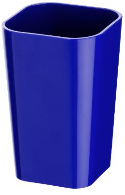WENKO 20317100 Zahnputzbecher Candy - Kunststoff, 7.3 x 11 x 7.3 cm, blau