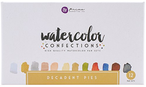 Prima Marketing 584276 Watercolor Confections: Decadent Pies