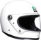 AGV X3000 ECE 22-05 Solid Motorrad Integralhelm ECE 22-05 Legends, Vintage Retro, Weiß, XS