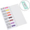 Lustig Haftnotizen die bunten Klebezettel 8 Blöcke 50 Blatt Büro Gadgets Lehrer Geschenke Studenten Block Sticky Notes Streifen Page Marker Textstreifen bunten Klebezettel - 400 Blatt 19x59mm