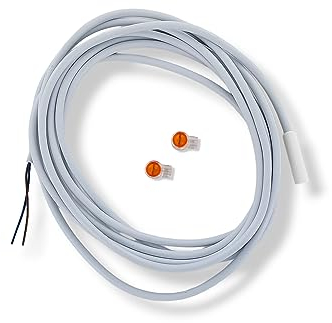 DL-pro Sonda de temperatura sin accesorios compatible con Liebherr 9590206 Sensor Sensor de temperatura para evaporador 4,7 kOhm Frigorífico Congelador